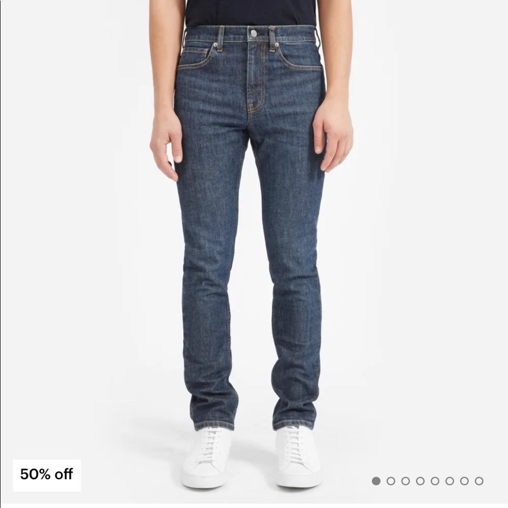 Everlane slim fit darker wash jeans size 34x30 NEW